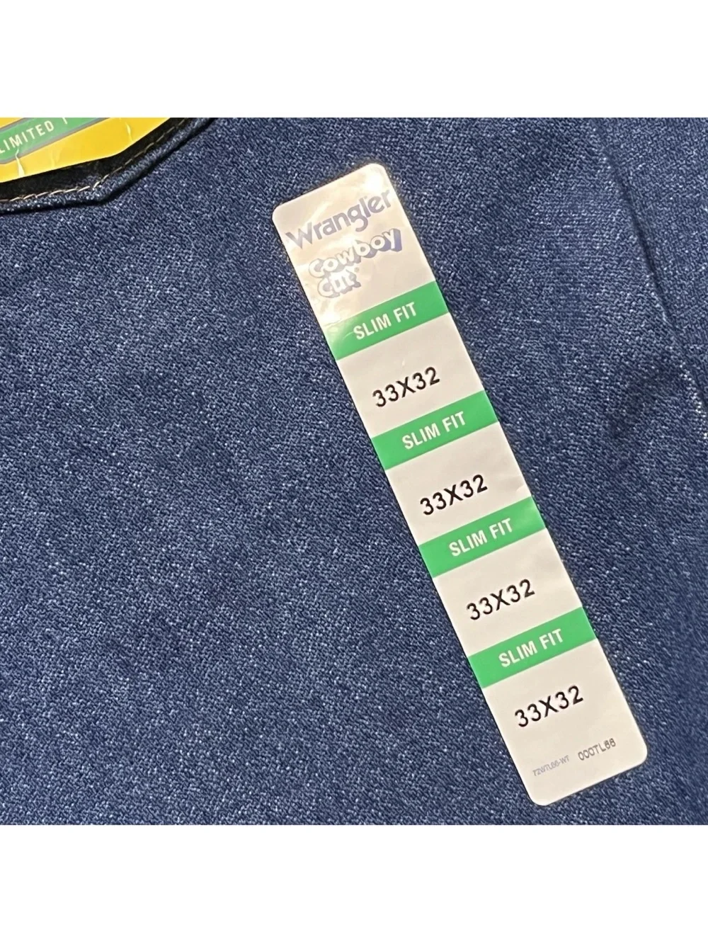 Wrangler Cowboy Cut Slim Fit Straight Leg Denim 936 Blue Jeans Rodeo Mens 33X32